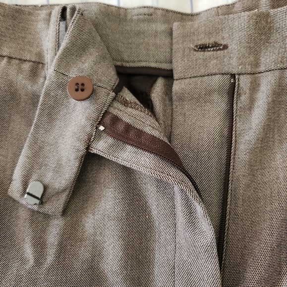 Calvin Klein Brown High Waisted Trousers Size 12 - Picture 9 of 10